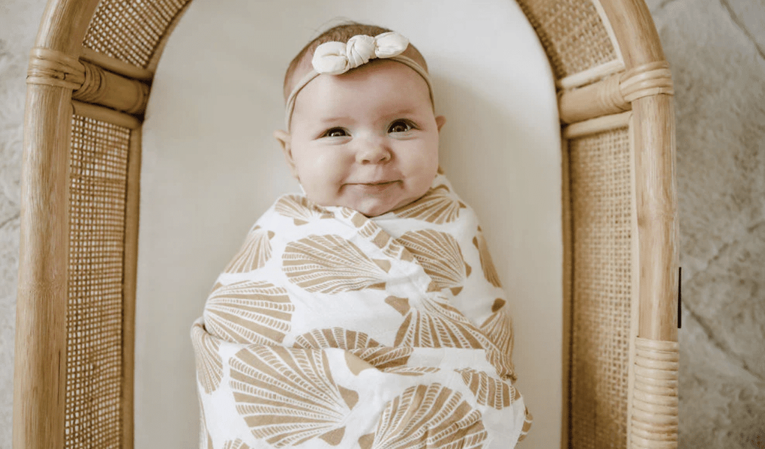 Cotton & Bamboo Swaddle – Coast