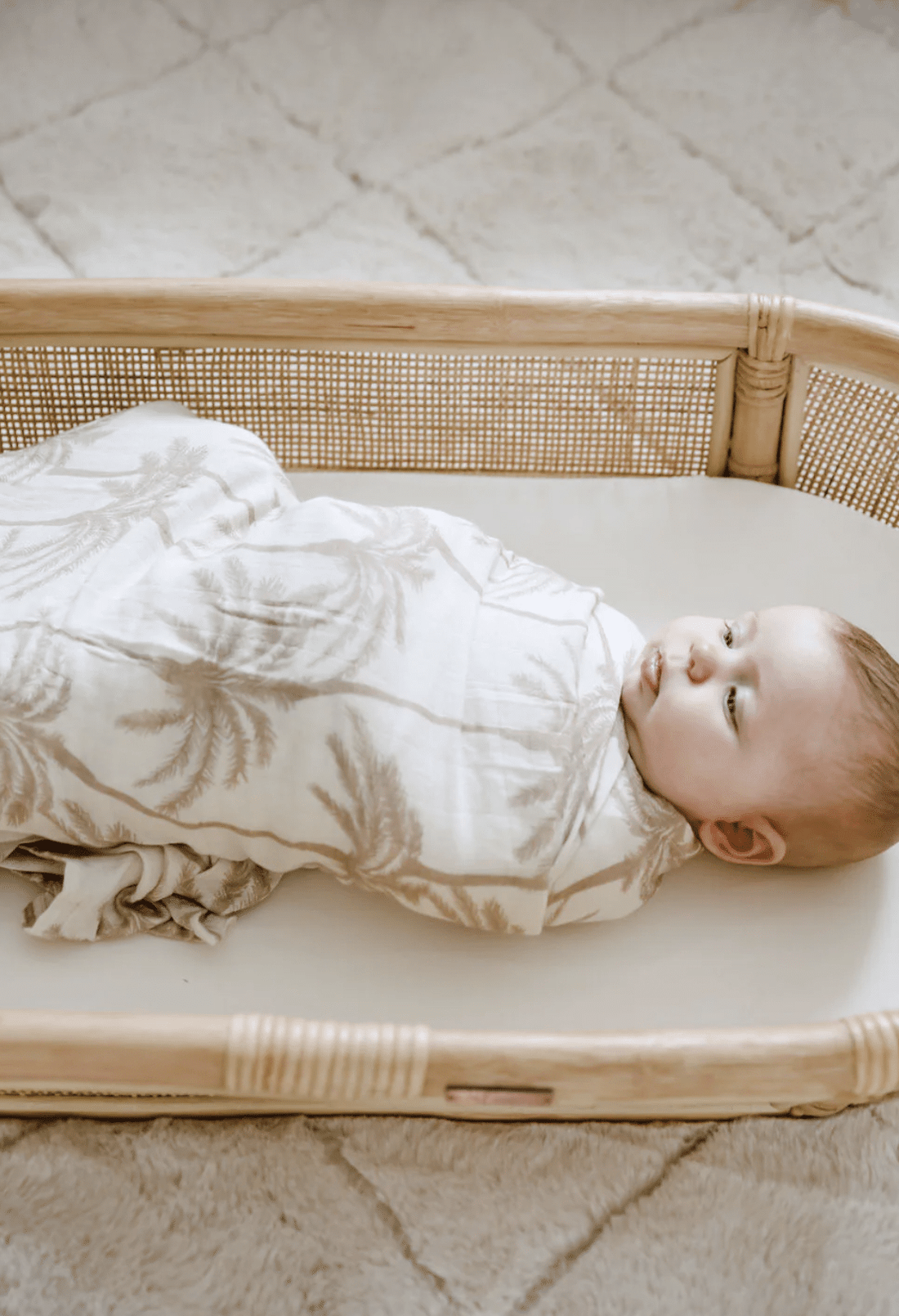 Cotton & Bamboo Swaddle – Palm Springs