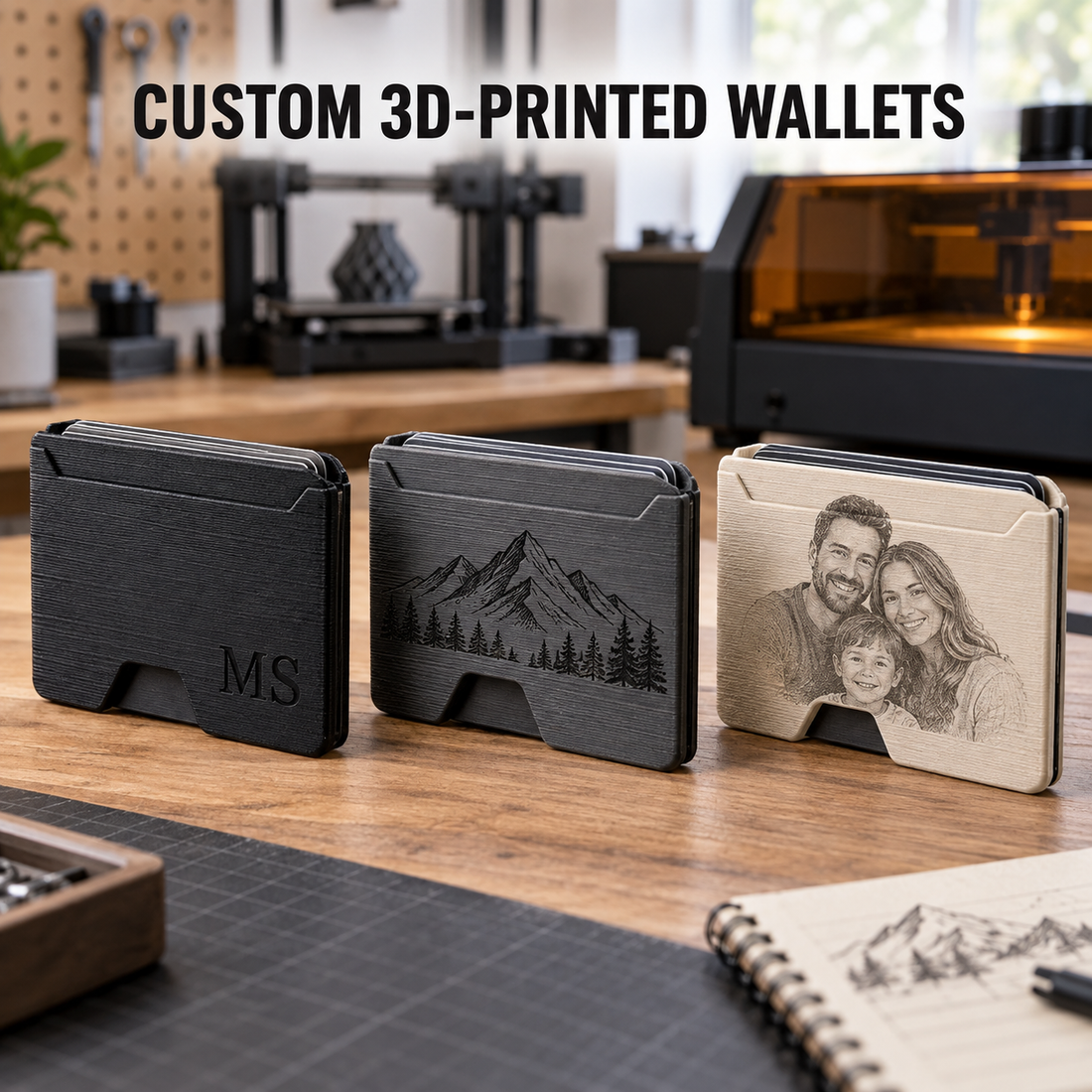 Custom 3D Printing &amp; Laser Engraving