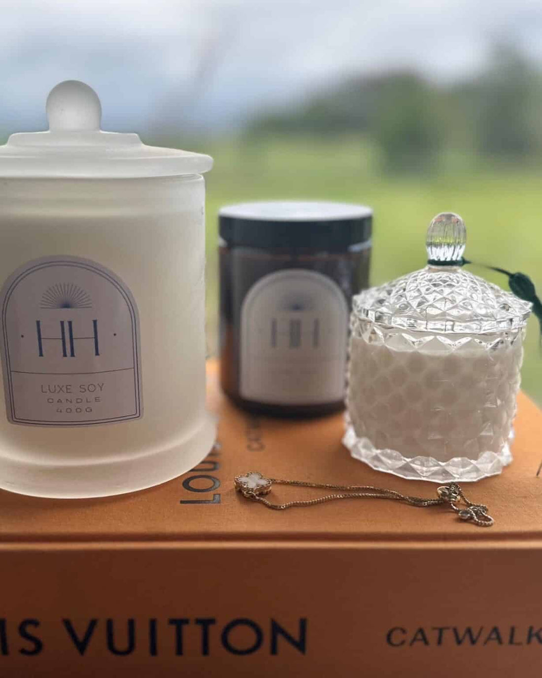 Christmas luxe soy candles